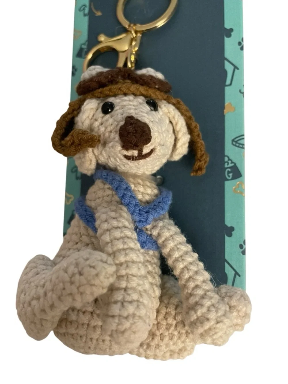 Piper Crochet Dog Charm Key Chain - New - Dog Lover